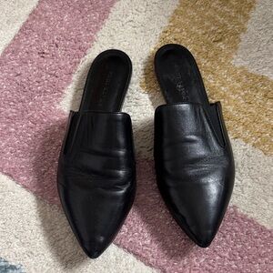 Jenni Kayne Black Leather Mules